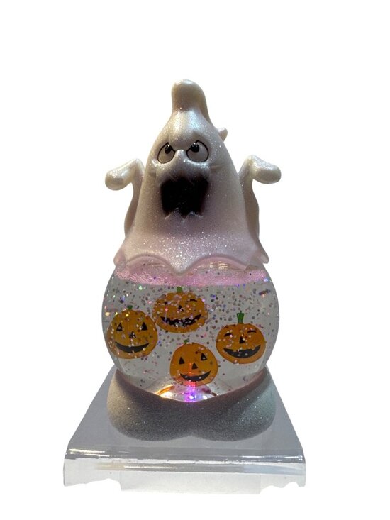 Shopko Other - Light Up Glitter Ghost Halloween Decor With Pumpkins LED Display Sparkling Accen